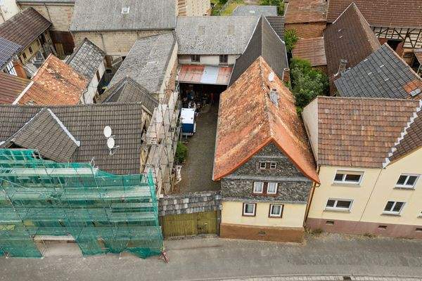 Luftaufnahme Haus von vorne oben 