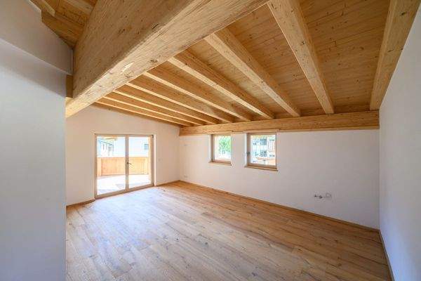 Sichtdachstuhl im Wohnbereich