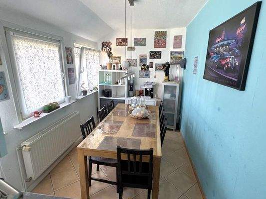 Esszimmer im Dachgeschoss