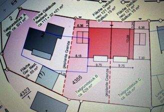 Lageplan mit 2 Parzellen