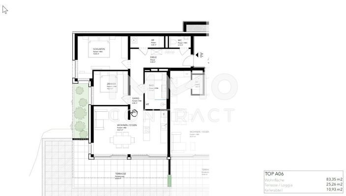 Plan mit Terrasse A 06