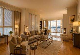 Wohnzimmer möbliert