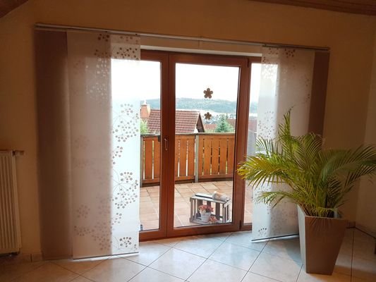 Ausgang auf den Balkon