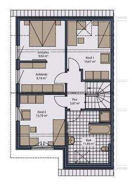 Grundriss Dachgeschoss