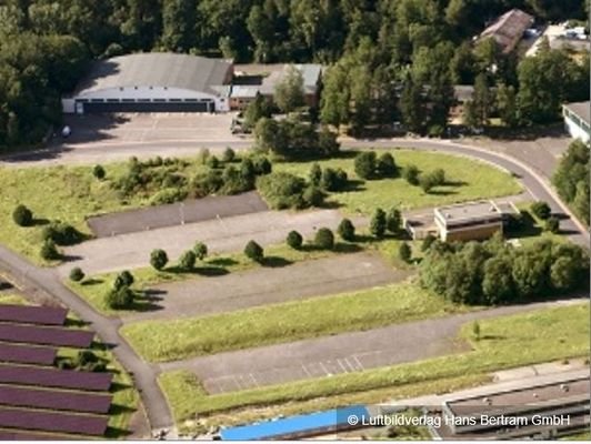 Luftbild Parkplatz von Süden