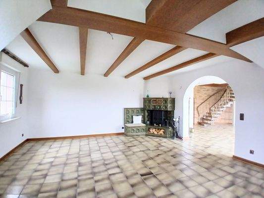 Wohnbereich mit Kamin