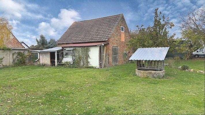 Foto-Nebengelass und Garten