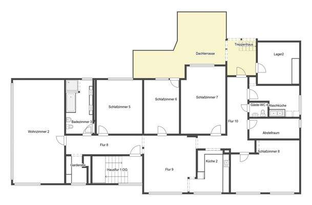 Grundriss Skizze 1. OG