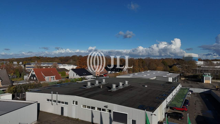 Drohnenansicht Crash Test Hall