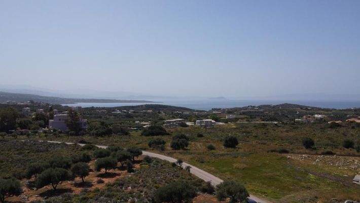 Kreta, Chorafakia Chania: Grundstück mit Meer- und Bergblick zum Verkauf