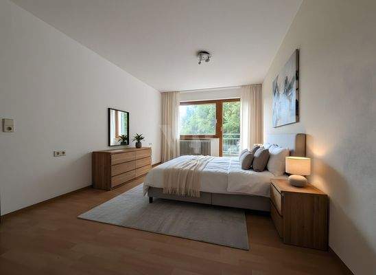 Elternschlafzimmer (digitales Staging)