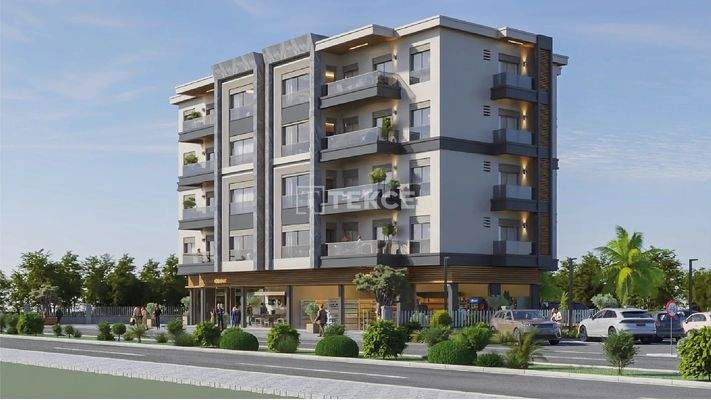 Apartments in a Complex with Pool Near the Beaches in İzmir