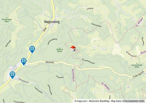 Geolyzer Kartenausschnitt