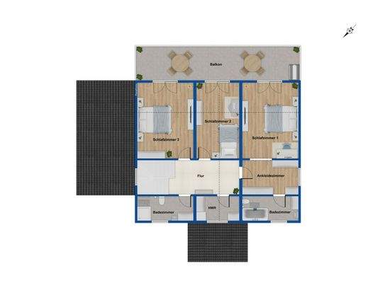 Grundriss Obergeschoss