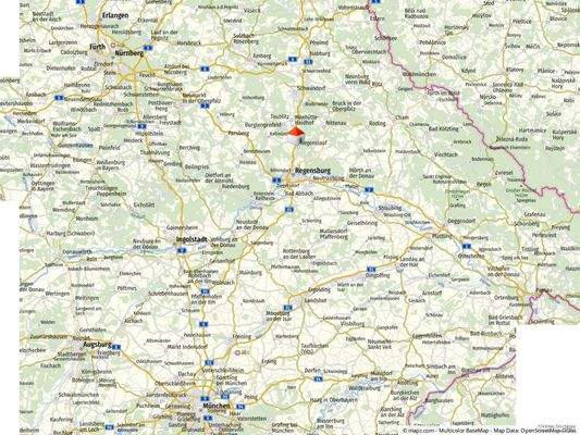 Lage in der Oberpfalz