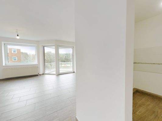 Flur_Blick ins Wohnzimmer