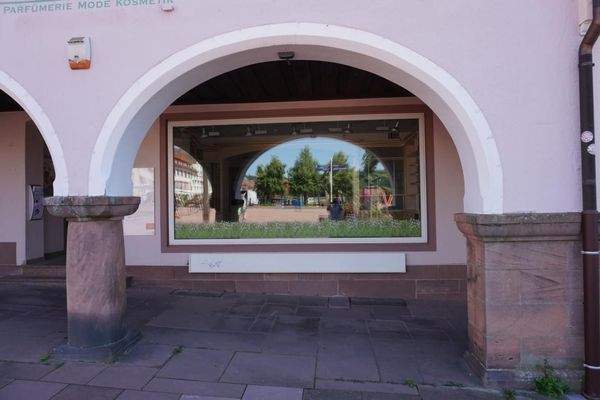 Arkaden am größten Marktplatz Deutschlands