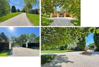 Zufahrt mit elektrischem Tor und Videoüberwachung