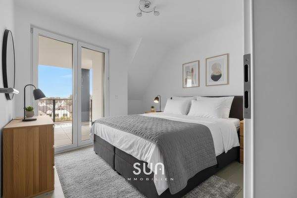 SCHLAFZIMMER MIT BALKONZUGANG