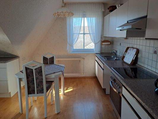 Küche im Dachgeschoss
