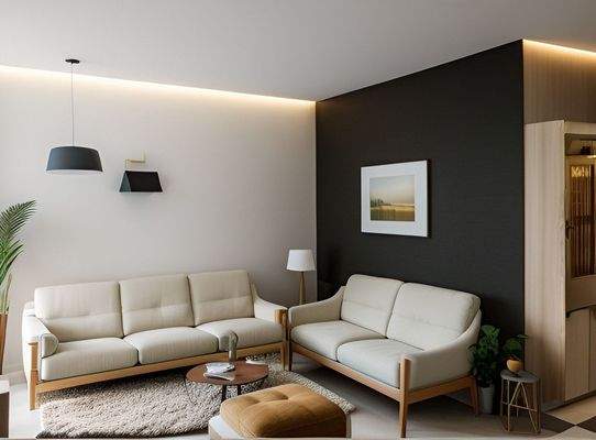 Wohnzimmer, KI -generiert