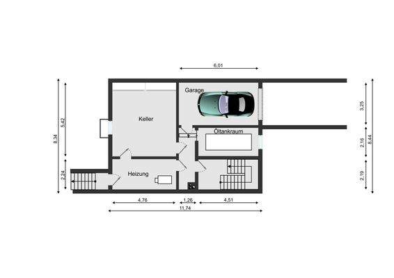 Kellergeschoss Grundriss