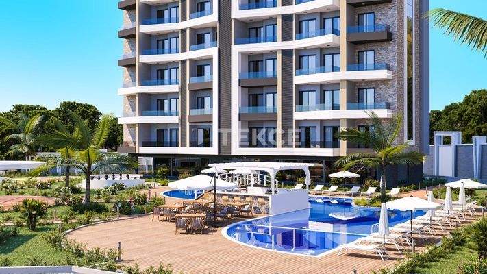Elegant Design Sea View Apartments in Alanya Avsallar