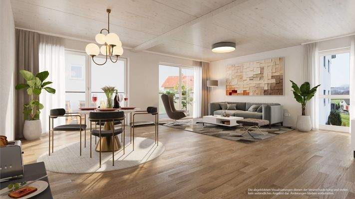 Wohn- Ess- Küchenbereich