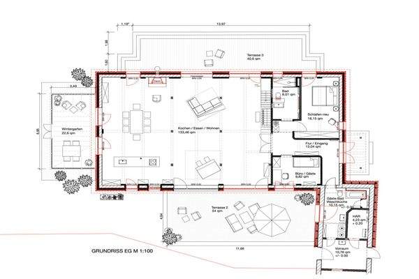 Grundrisserweiterung 6 Zimmer