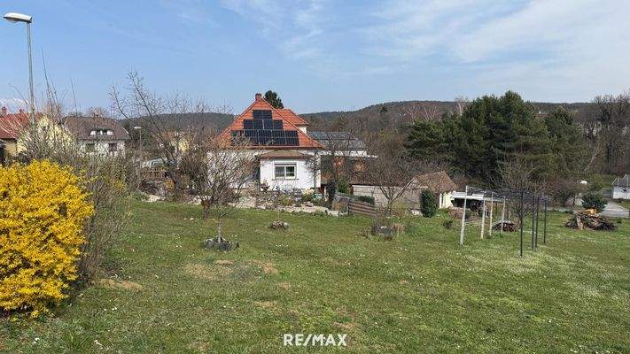 Gartenansicht zum Haus