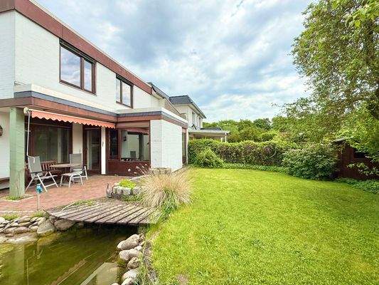 Rückseite, Terrasse, Garten