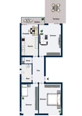 1. Obergeschoss Wohnung 4