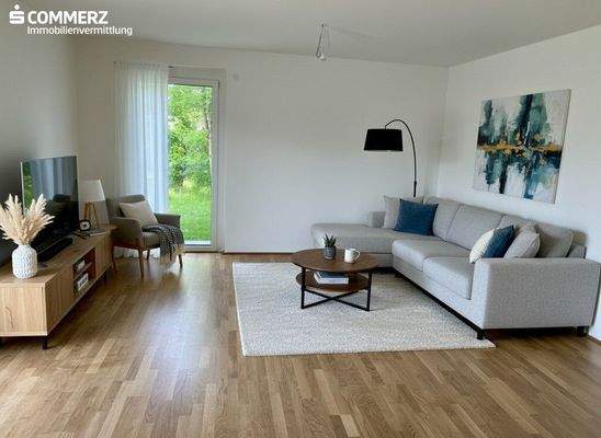 Beispiel-Einrichtung Wohnzimmer (KI-generiert)