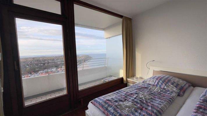 Schlafzimmer mit Meerblick