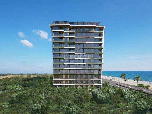 Flats in a Seafront Complex in Mahmutlar Alanya