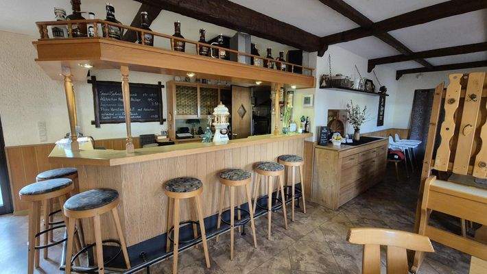 Blick auf den Tresen