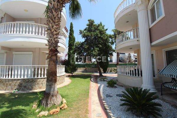 Triplex Villa with a Garden in a Complex in Belek Antalya