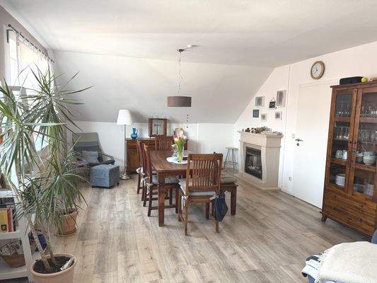 Wohnzimmer im Dachgeschoss