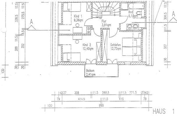 Grundriss Obergeschoss