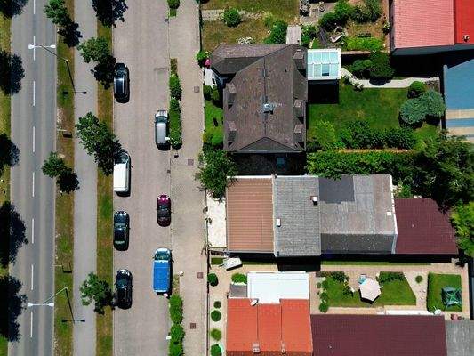 Haus von Vogelperspektive