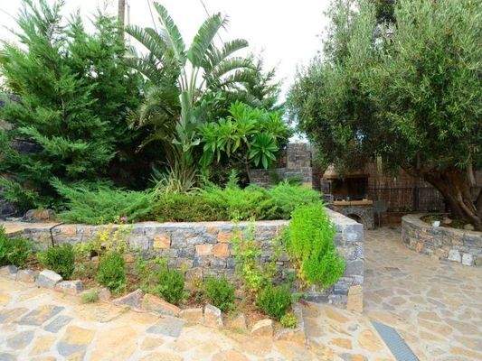 Kreta, Schisma Eloundas: Moderne Villa mit Gästewohnung, in exklusiver Lage, mit Meerblick, zu verkaufen