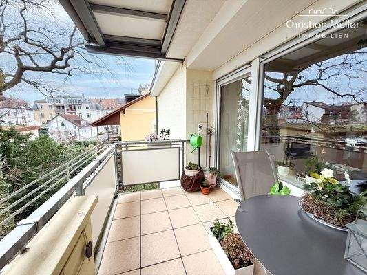 ...mit Südwest-Ausrichtung