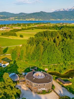 Drohnenaufnahme - Blick auf den Attersee