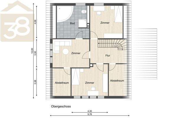 Grundriss Obergeschoss