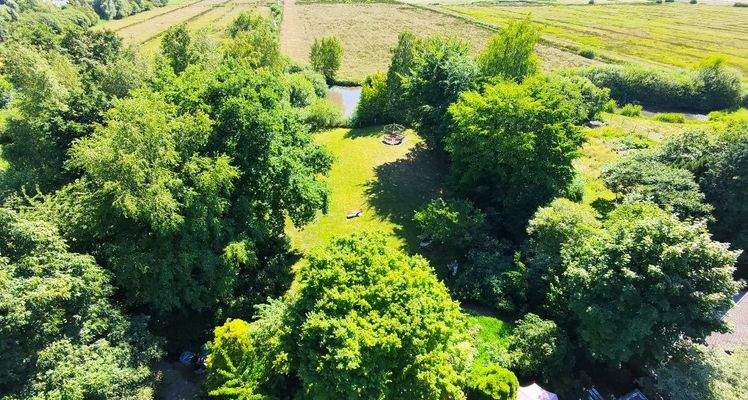 Grundstück aus der Vogelperspektive