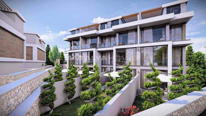 House with Pool in a Sea-View Complex in Antalya Kalkan