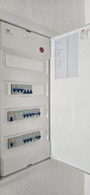 Offener Sicherungskasten