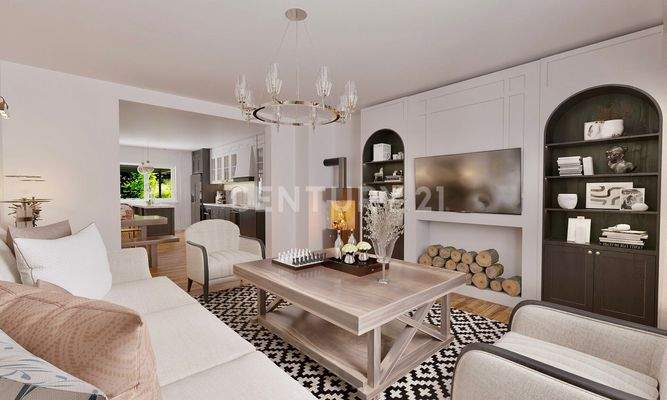 So könnte ihr Wohnzimmer Küche visualisiert modernisiert