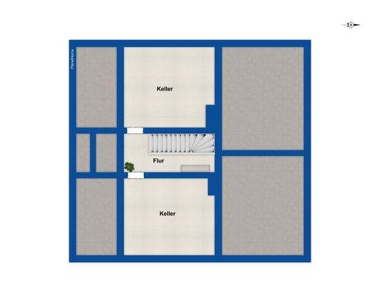 Grundriss - Kellergeschoss 