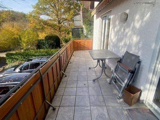 Balkon im Erdgeschoss